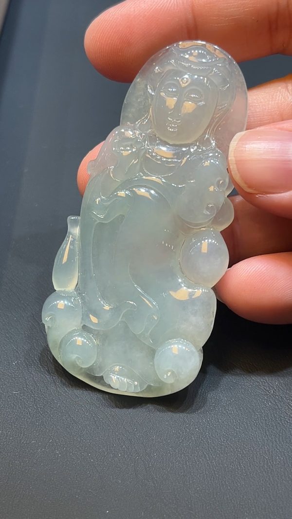翡翠直播商品#219-翡翠玉器觀音吊墜 - Image 6