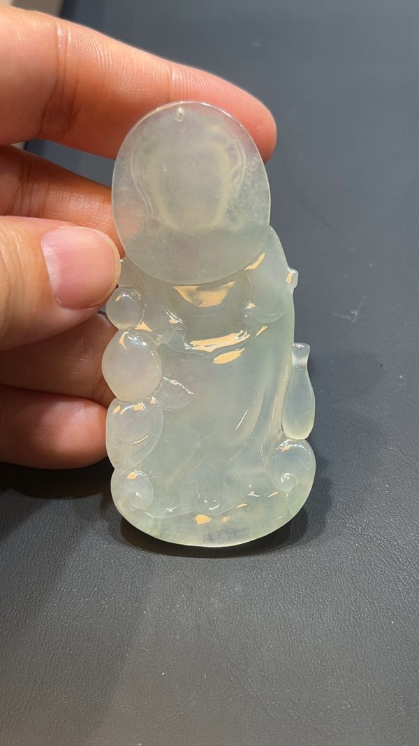翡翠直播商品#219-翡翠玉器觀音吊墜 - Image 8