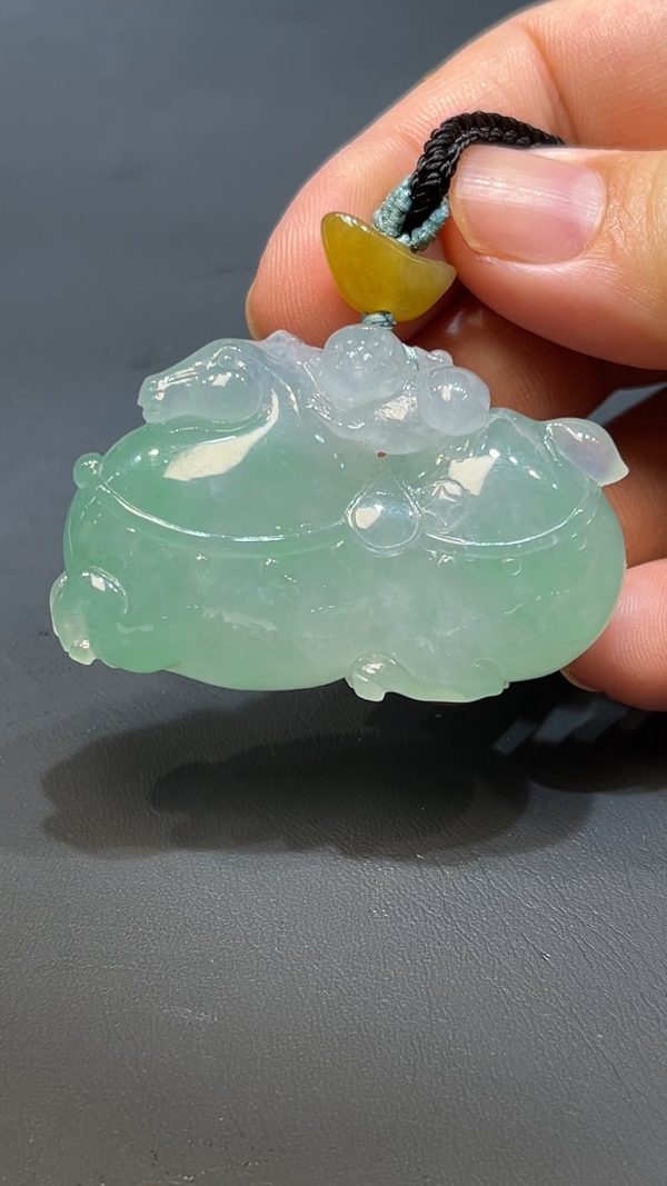 翡翠直播商品#228-唐馬馬上封侯馬上有錢吊墜 - Image 4