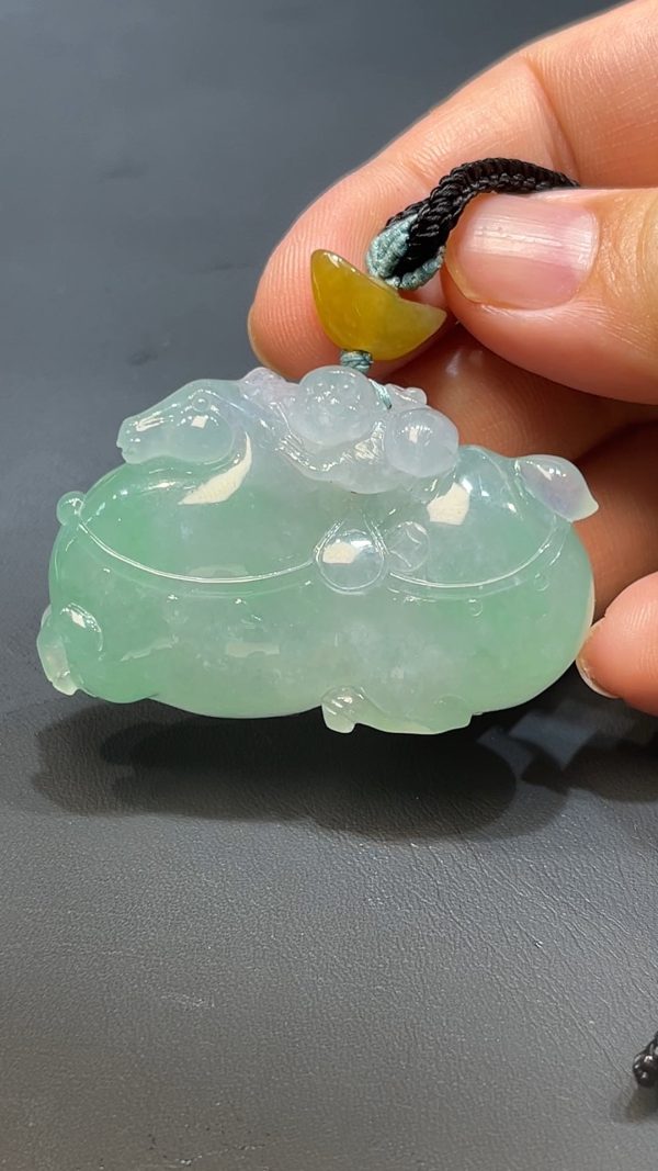 翡翠直播商品#228-唐馬馬上封侯馬上有錢吊墜 - Image 5