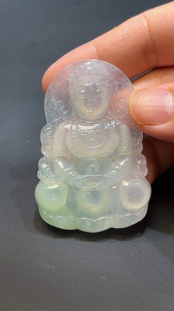 翡翠直播商品#234-翡翠觀音吊墜 - Image 6