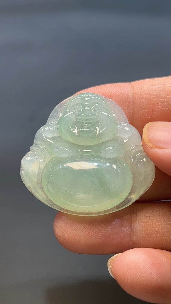 翡翠直播商品#240-翡翠玉器彌勒佛公吊墜