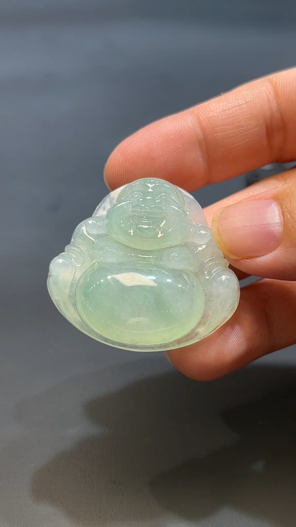 翡翠直播商品#240-翡翠玉器彌勒佛公吊墜 - Image 5