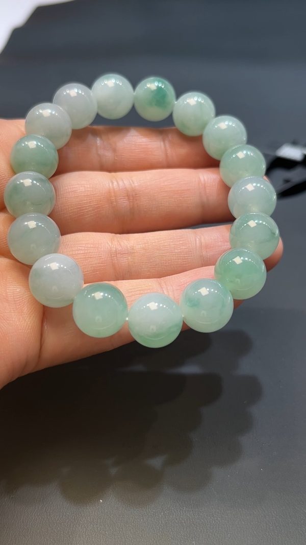 翡翠直播商品#242-圓珠翡翠手串 - Image 7