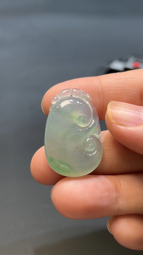 翡翠玉器天然A級翡翠如意吊墜 翡翠直播商品#243 - Image 3