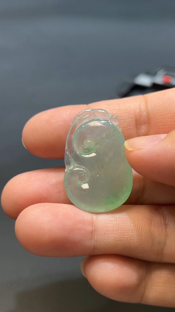 翡翠玉器天然A級翡翠如意吊墜 翡翠直播商品#243 - Image 4
