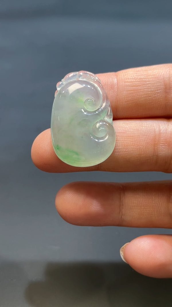 翡翠玉器天然A級翡翠如意吊墜 翡翠直播商品#243 - Image 5