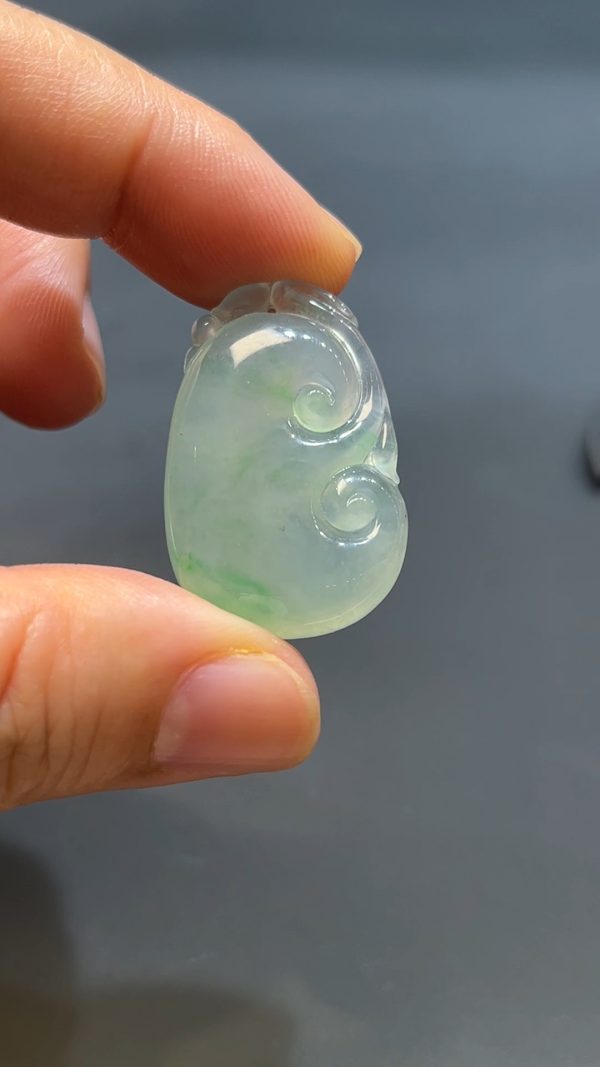 翡翠玉器天然A級翡翠如意吊墜 翡翠直播商品#243 - Image 6