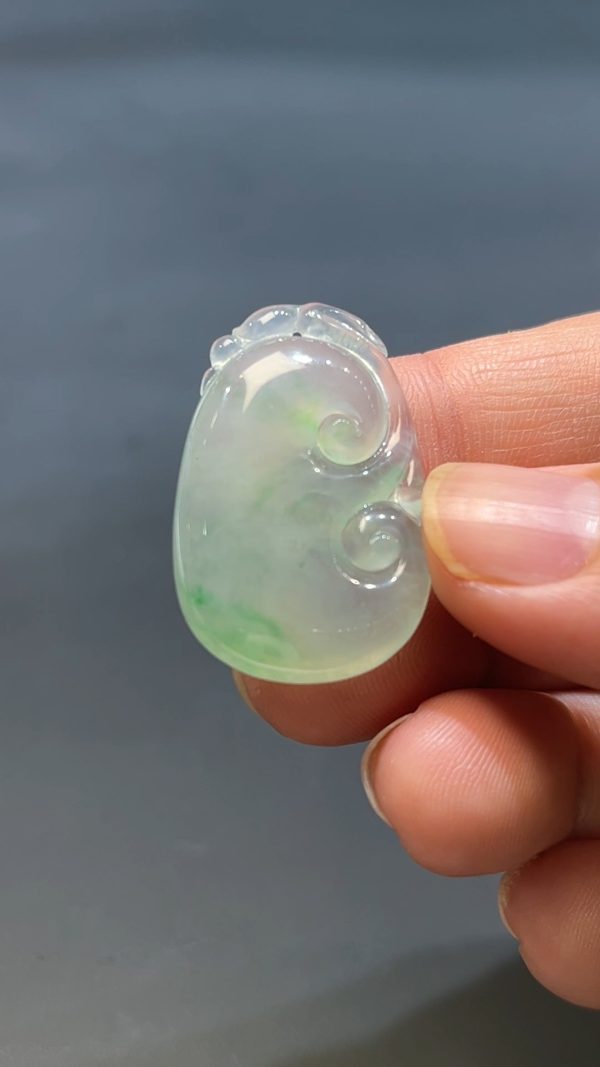 翡翠玉器天然A級翡翠如意吊墜 翡翠直播商品#243 - Image 7