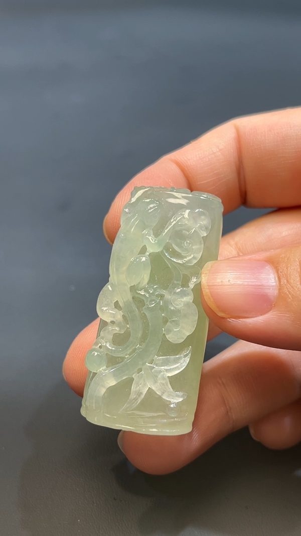 翡翠玉器天然A級翡翠喜意蜥蜴吊墜 翡翠直播#248 - Image 6