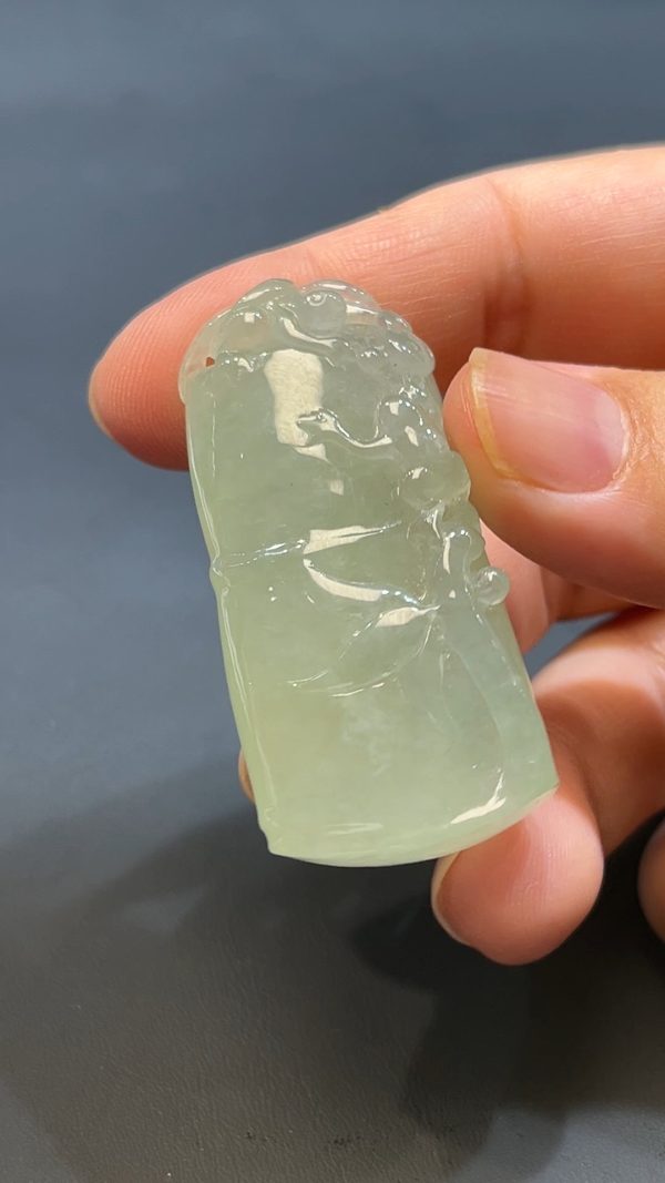 翡翠玉器天然A級翡翠竹節吊墜 翡翠直播#251 - Image 4