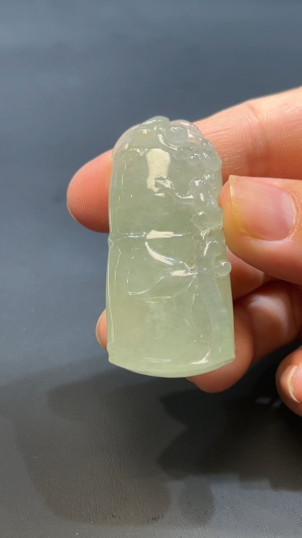 翡翠玉器天然A級翡翠竹節吊墜 翡翠直播#251 - Image 8