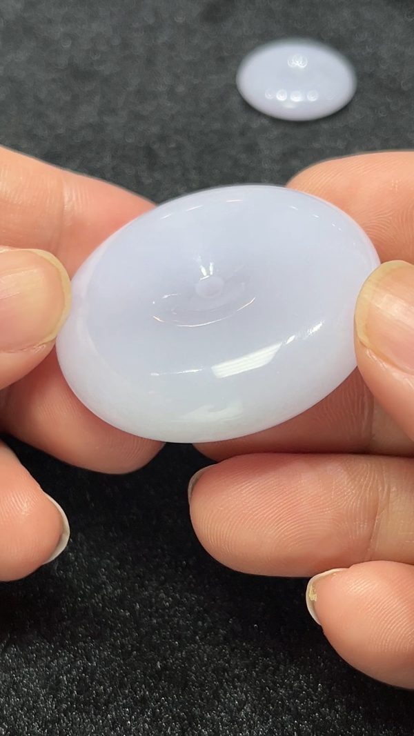 紫圓如意｜天然A級翡翠玉器紫羅蘭平安扣吊墜  翡翠直播#305 - Image 2