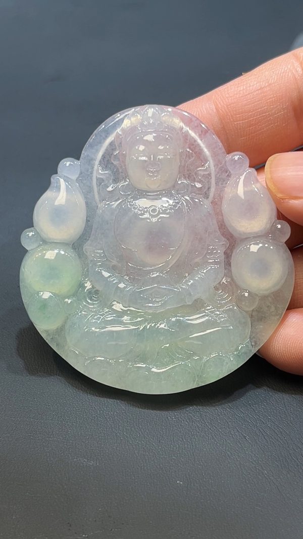 翡翠直播商品#235-翡翠觀音吊墜