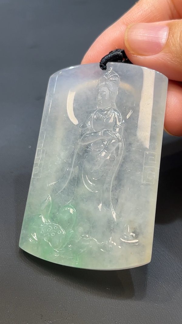 翡翠直播商品#236-翡翠觀音吊墜 - Image 2