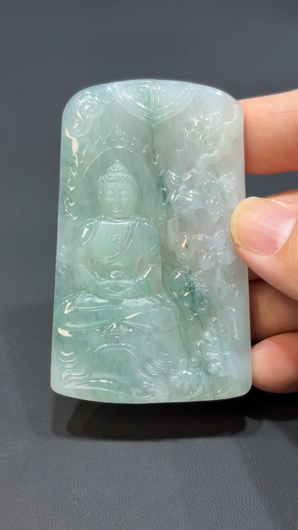 翡翠守護｜天然A級大日如來吊墜 #翡翠直播319
