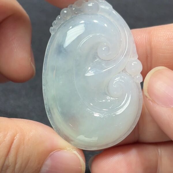 白玉凝願．如意隨心 天然翡翠玉扳指 直播編號#334