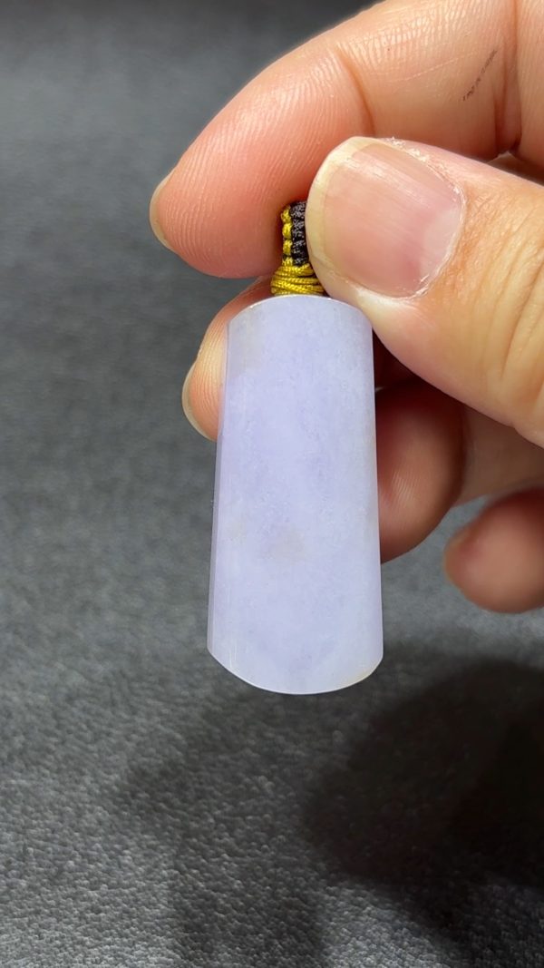 紫氣東來．無事有靈 天然翡翠無事牌 直播編號#335 - Image 3