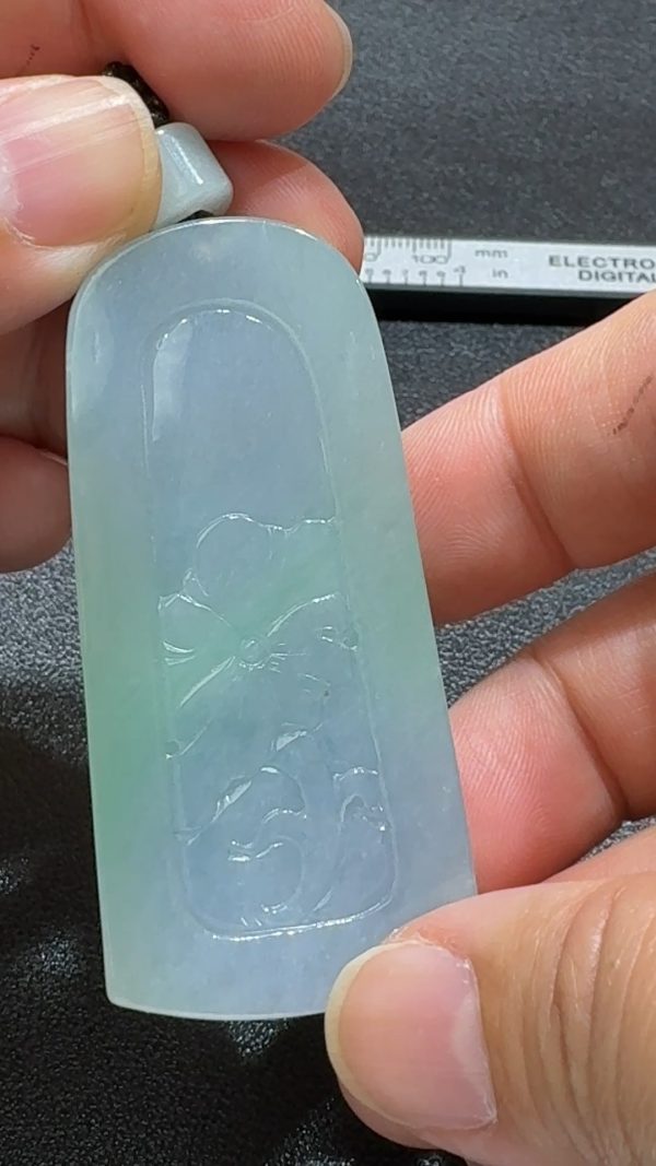 靈翠守慈・紫綠觀音之心 翡翠吊墜 直播編號#341 - Image 8