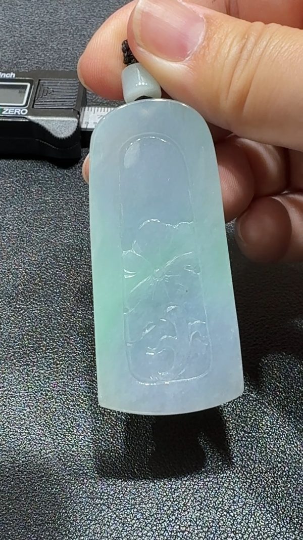 靈翠守慈・紫綠觀音之心 翡翠吊墜 直播編號#341 - Image 4