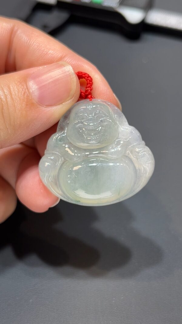 翡翠玉器精選 澤綿延・天然翡翠佛公 吊墜 編號#365