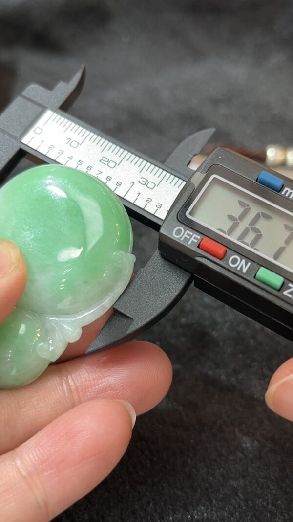 滿綠翡翠葫蘆吊墜 天然A貨翡翠 吉祥玉器 推薦編號 #463  - Image 7
