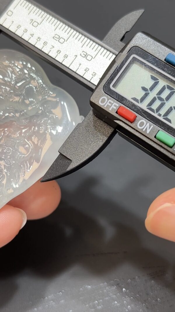龍伴觀音翡翠吊墜｜天然 A 貨雕刻精品 翡翠龍神守護玉器推薦 編號#471 - Image 9