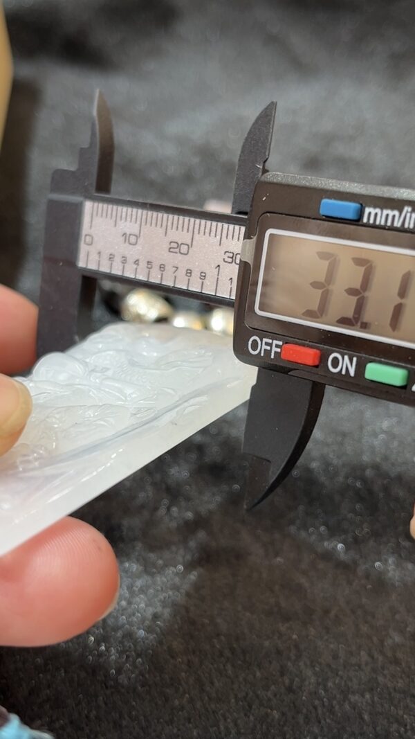 翡翠文殊菩薩吊墜｜智慧劍與蓮花雕刻｜天然 A 貨玉器推薦編號 #464 - Image 8