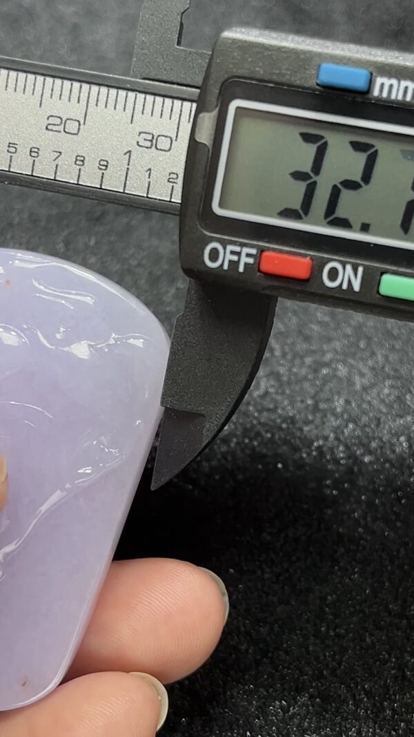 紫羅蘭粉調翡翠觀音吊墜｜靈性典雅設計｜天然A貨玉器｜商品編號#286 - Image 10