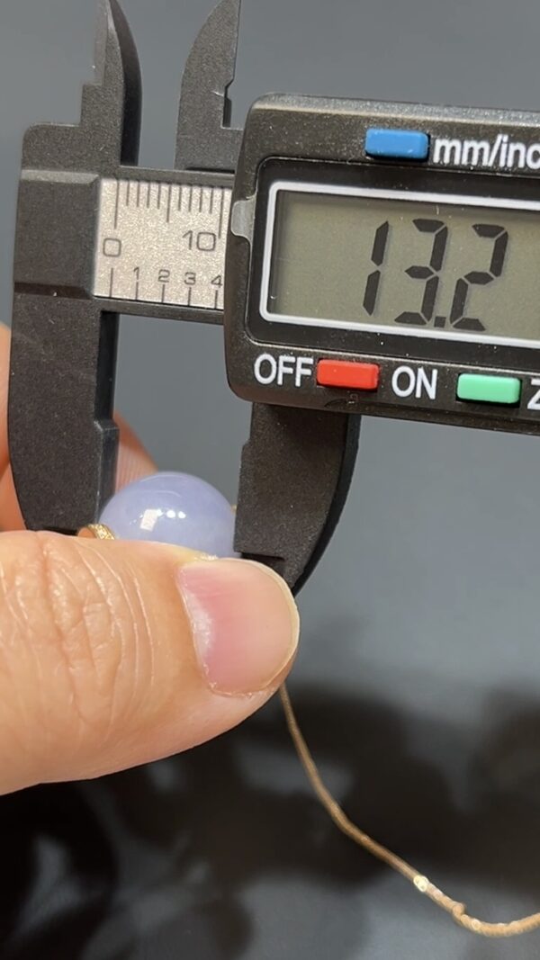 翡翠轉珠套鏈 18K黃金鑲嵌的高級鎖骨鏈 商品編號#486 - Image 4