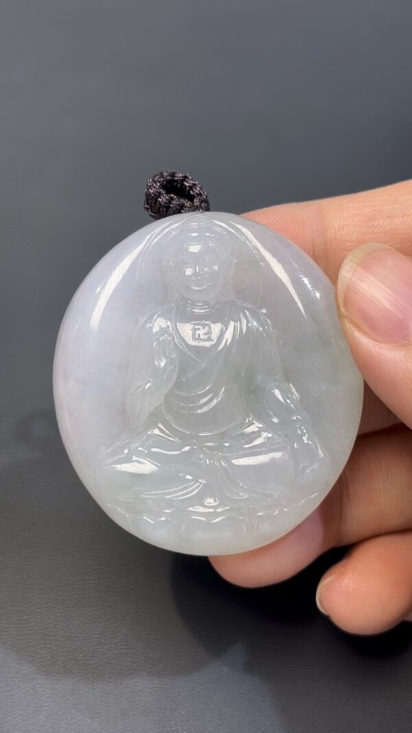 翡翠大日如來｜厚重大件佛祖玉雕 × 靈性莊嚴 × 編號#523翡翠精品推薦 - Image 8