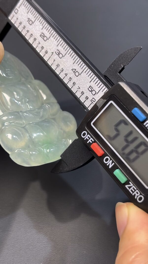 翡翠觀音｜淺綠底色 × 正裝傳統造型 × 高品質玉器推薦 #525 - Image 8