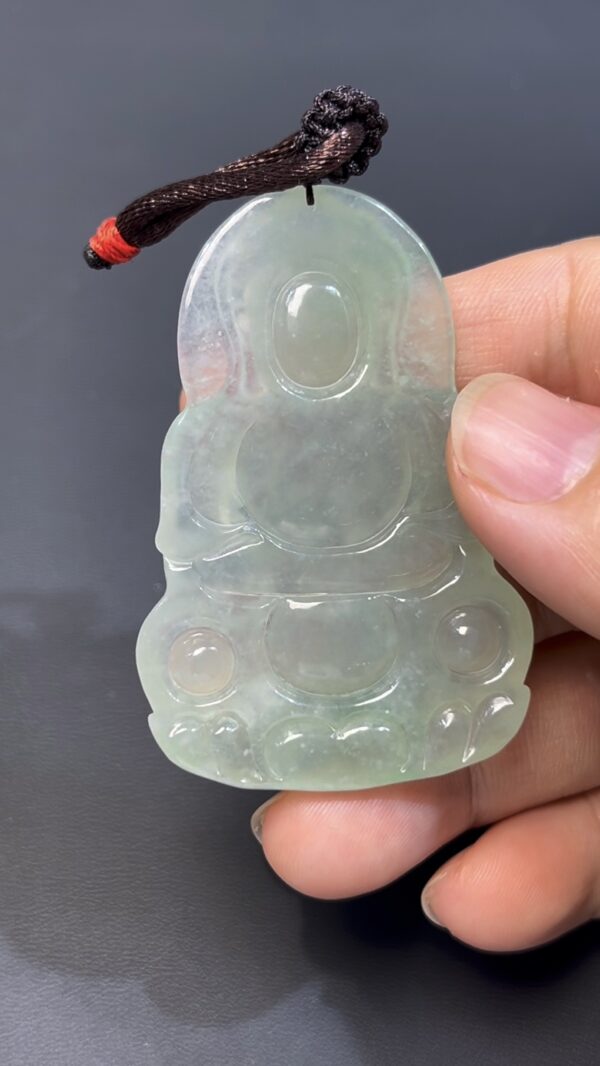 翡翠觀音｜淺綠底色 × 正裝傳統造型 × 高品質玉器推薦 #525 - Image 6