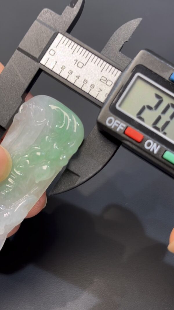 翡翠觀音｜編號#529 站姿觀音 × 玉質溫潤 × 慈悲守護 × 靈性玉器推薦 - Image 7