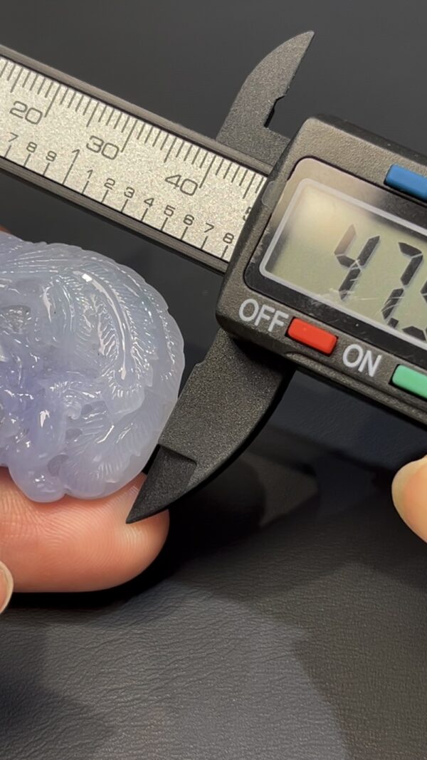 翡翠鳳凰 紫色翡翠 · 全人手雕刻 · 完美佳品 編號#547 - Image 8