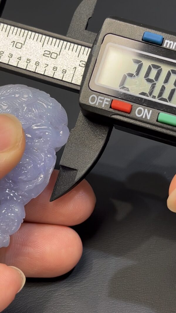 翡翠鳳凰 紫色翡翠 · 全人手雕刻 · 完美佳品 編號#547 - Image 9