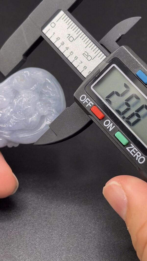 紫羅蘭翡翠下山虎 編號#618 威猛造型 稀有玉種 收藏開運首選 - Image 7