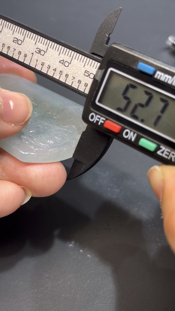 翡翠地藏菩薩吊墜 天然A貨玉雕 質地細膩 雕工精緻 佛教珠寶推薦 編號#634 - Image 5