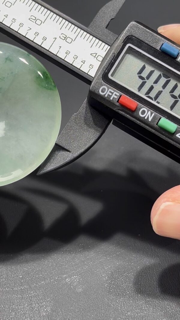 翡翠平安扣 編號#703｜飄綠花 × 冰透好種水｜吉祥寓意 限量收藏推薦 - Image 9