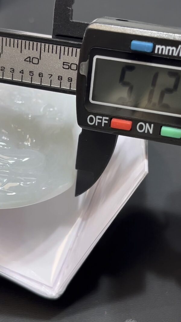 翡翠文殊菩薩吊墜｜白玉好水頭 × 智慧劍與蓮花手勢 × 男士正裝首選｜性價比翡翠推薦 #727 - Image 9