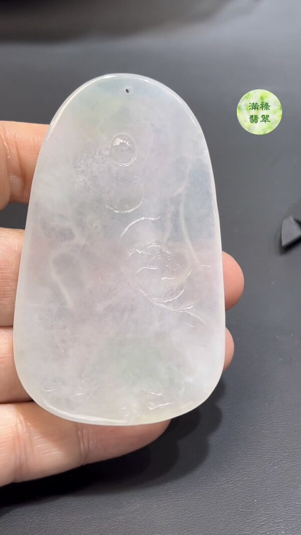 翡翠普賢菩薩吊墜 編號#768｜冰潤玉質 × 莊嚴法相｜靈性守護 限量推薦 - Image 8