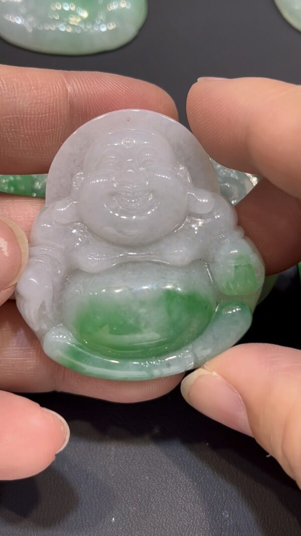 翡翠佛公吊墜｜ 一抹翠綠 × 盤腿持珠造型 × 大器守護精品｜翡翠推薦 #778 - Image 2