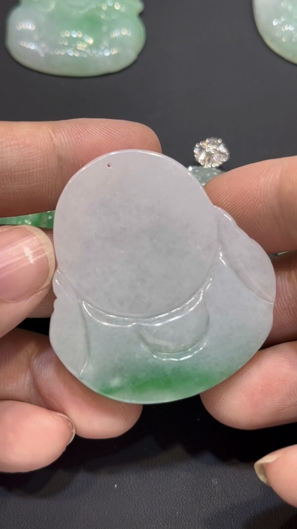 翡翠佛公吊墜｜ 一抹翠綠 × 盤腿持珠造型 × 大器守護精品｜翡翠推薦 #778 - Image 6
